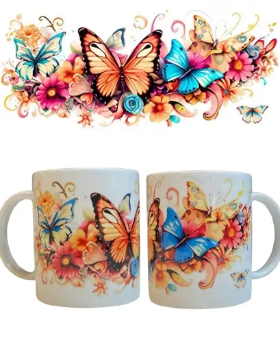 Floral Print Coffee Mug