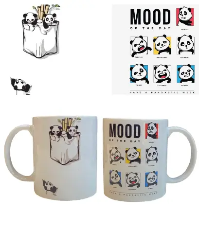 Panda Mood Printed Mug