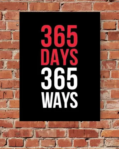 360 Days, 360 Ways – A Journey of Inspiration Wall Poster