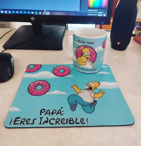 Personalized Mug & Mousepad Combo Set - Custom Printed Gift for Home & Office
